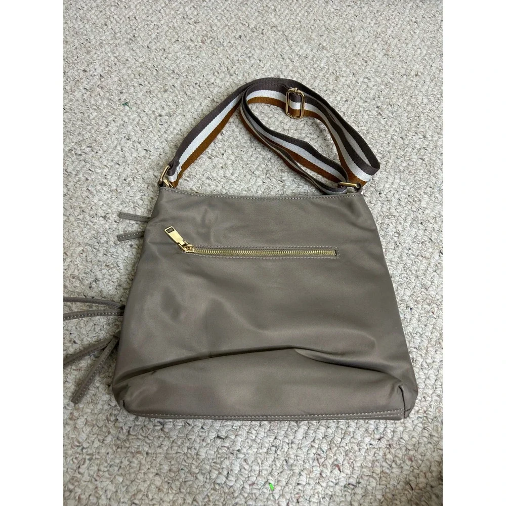 Urban Expressions Crossbody Bag Taupe‎ Neutral Hobo Shoulder Purse